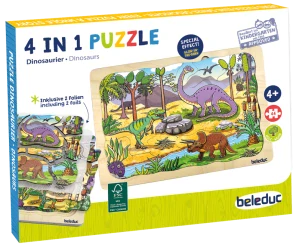 Vrstvové puzzle - Dinosaury