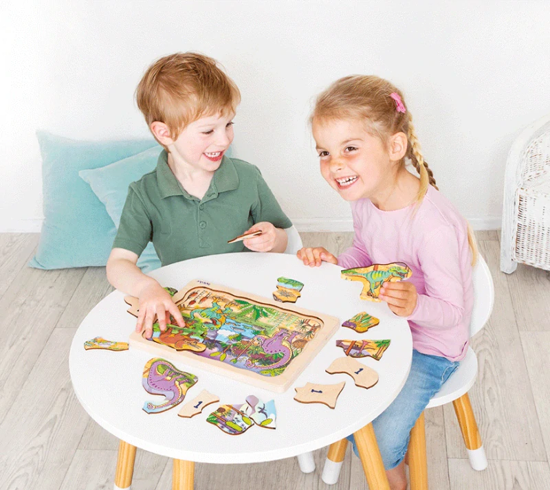 Vrstvové puzzle - Dinosaury