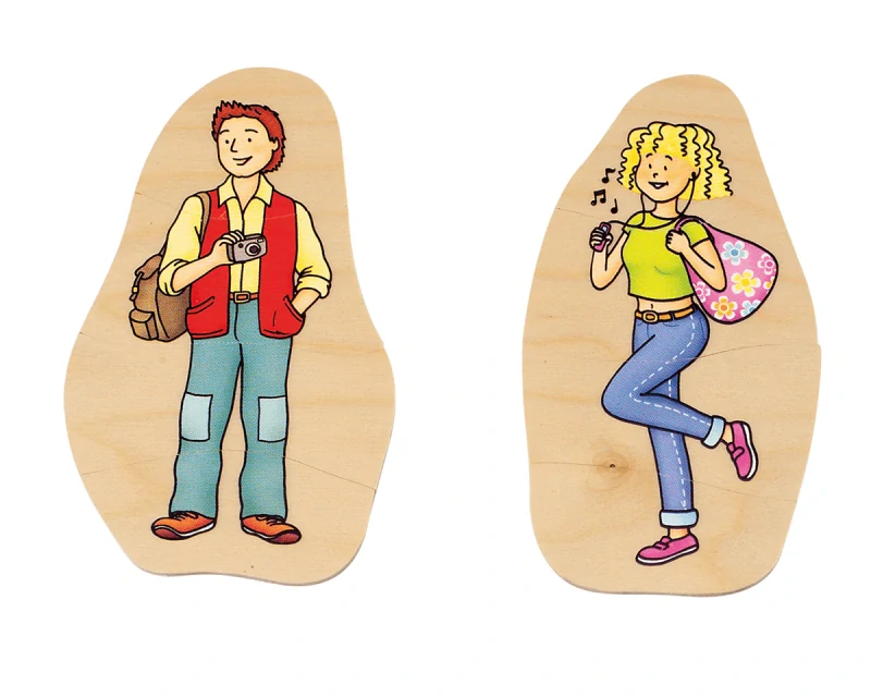 Vrstvové puzzle - Babička a dedko