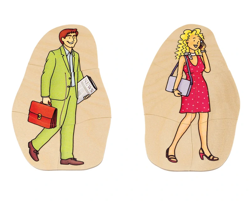 Vrstvové puzzle - Babička a dedko